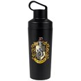 thumbnail image 1 of Harry Potter Official Hufflepuff Crest 18 oz Insulated Water Bottle, Leak Resistant, Vacuum Insulated Stainless Steel with 2-in-1 Loop Cap, 1 of 7