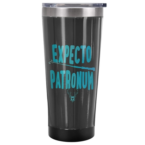 Harry Potter Official The Internal Animal 20 oz Travel Tumbler, Stainless Steel, Vacuum Insulated with Leak Resistant Slide-Lock Lid