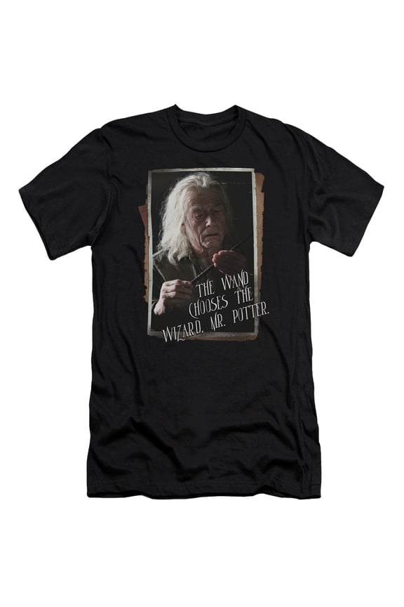 Harry Potter Olivander S/S Adult 30/1 T-Shirt Black