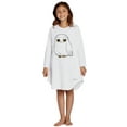 thumbnail image 1 of Harry Potter Pajama Girls' Hedwig Owl Micro Raschel Fleece Long-Sleeve Hi-Lo Hogwarts Nightgown, 1 of 7