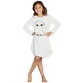 thumbnail image 1 of Harry Potter Pajama Girls' Hedwig Owl Micro Raschel Fleece Long-Sleeve Hi-Lo Hogwarts Nightgown, 1 of 7