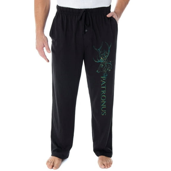 Harry Potter Pajama Pants Men's Expecto Patronum Stag Patronus Lounge Pants