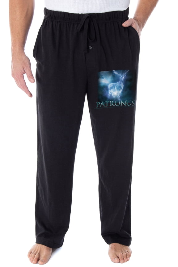 Harry Potter Pajama Pants Men's Harry's Stag Patronus Spell Lounge Pants