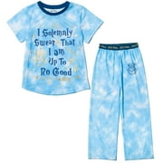 HARRY POTTER Pajama Shirt and Pants Sleep Set Tie Dye Little Kid to Big Kid