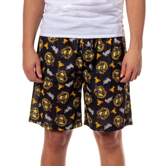 Harry Potter Pajamas Hogwarts House Crest PJ Sleep Lounge Pajama Shorts - Slytherin, Ravenclaw, Gryffindor, Hufflepuff
