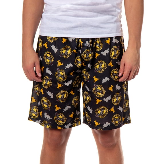 Harry Potter Pajamas Hogwarts House Crest PJ Sleep Lounge Pajama Shorts - Slytherin, Ravenclaw, Gryffindor, Hufflepuff