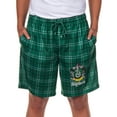 thumbnail image 1 of Harry Potter Pajamas Mens' Hogwarts Houses Crest Plaid Lounge Sleep Shorts - Gryffindor Hufflepuff Ravenclaw Slytherin, 1 of 5