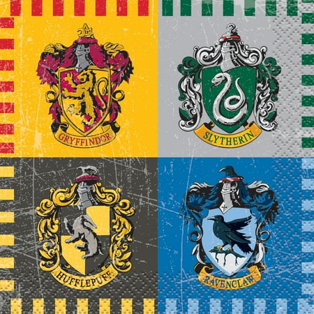 Harry Potter Paper Beverage Napkins, 5 in., 16 Count