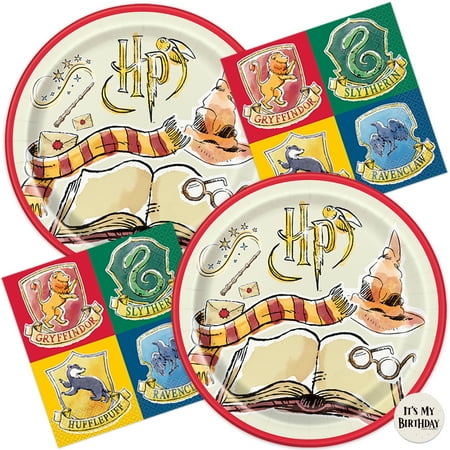 Harry Potter Party Decorations | 16 Guests | Harry Potter Plates, Napkins, Sticker