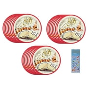 Harry Potter Party Supplies Bundle Pack includes 24 Lunch Paper Plates and 1 Esave Dinosaur Sticker Sheet