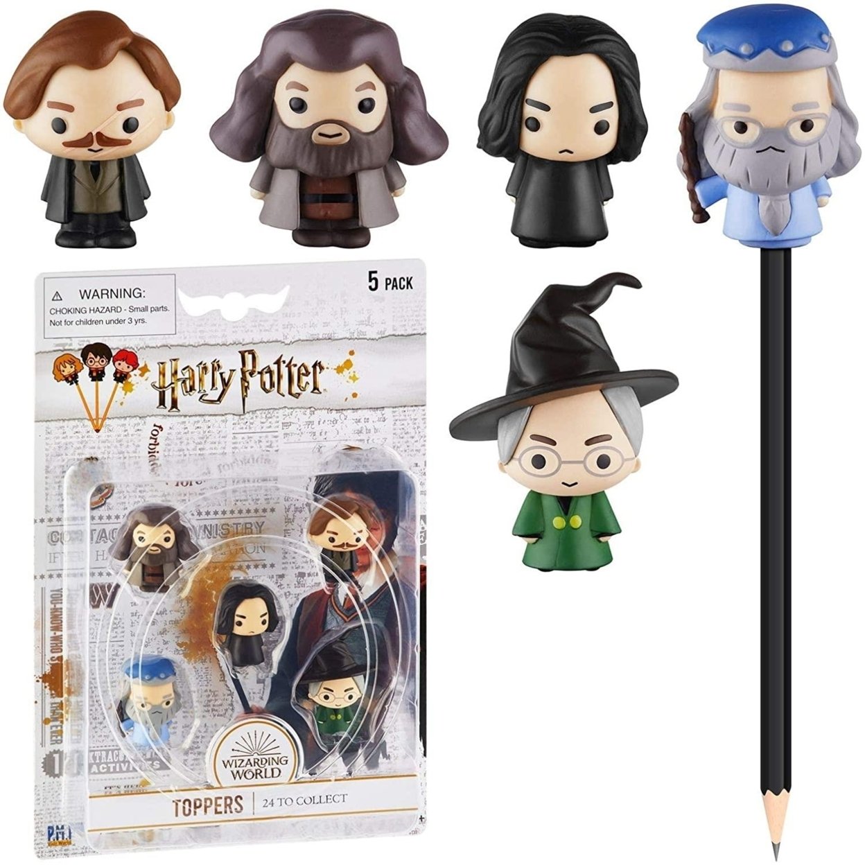 Fermapenna Harry Potter P.M.I., Set Da 12 Pezzi, Decorazioni Per Matite, Colori Misti, Perfetti Per Feste E Scuola