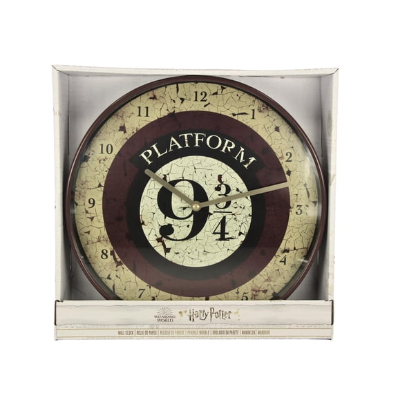 Harry Potter Platform 9 10" Wall Clock in Gift Box-Official Merchandise, Multi-Coloured Platfo