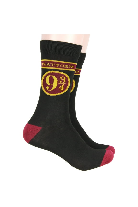 Harry Potter Platform 9 3/4 Hogwarts Express Adult Crew Socks