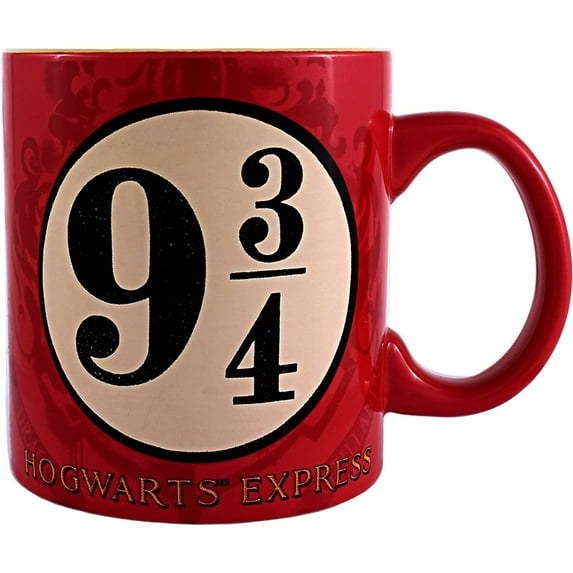 Silver Buffalo Harry Potter Platform 9 3/4 Hogwarts Express Ceramic Mug, 20 Ounces