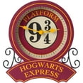 thumbnail image 1 of Silver Buffalo Harry Potter Platform 9 3/4 Station Wall Clock, 9.44 x 8.22 Inches, 1 of 6
