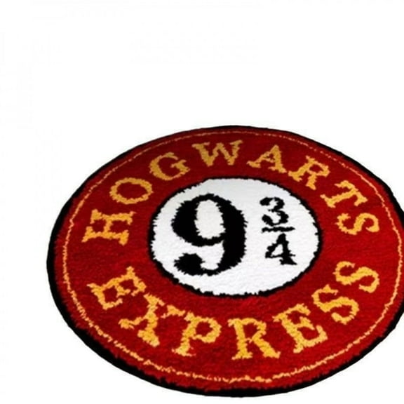 Halloween-Themed Plush Round Rug - Thickened Flocked with Cake Pattern, Machine Washable Non-Slip