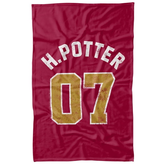 Harry Potter Potter Jersey Fleece Blanket 36' x 58',Potter Jersey