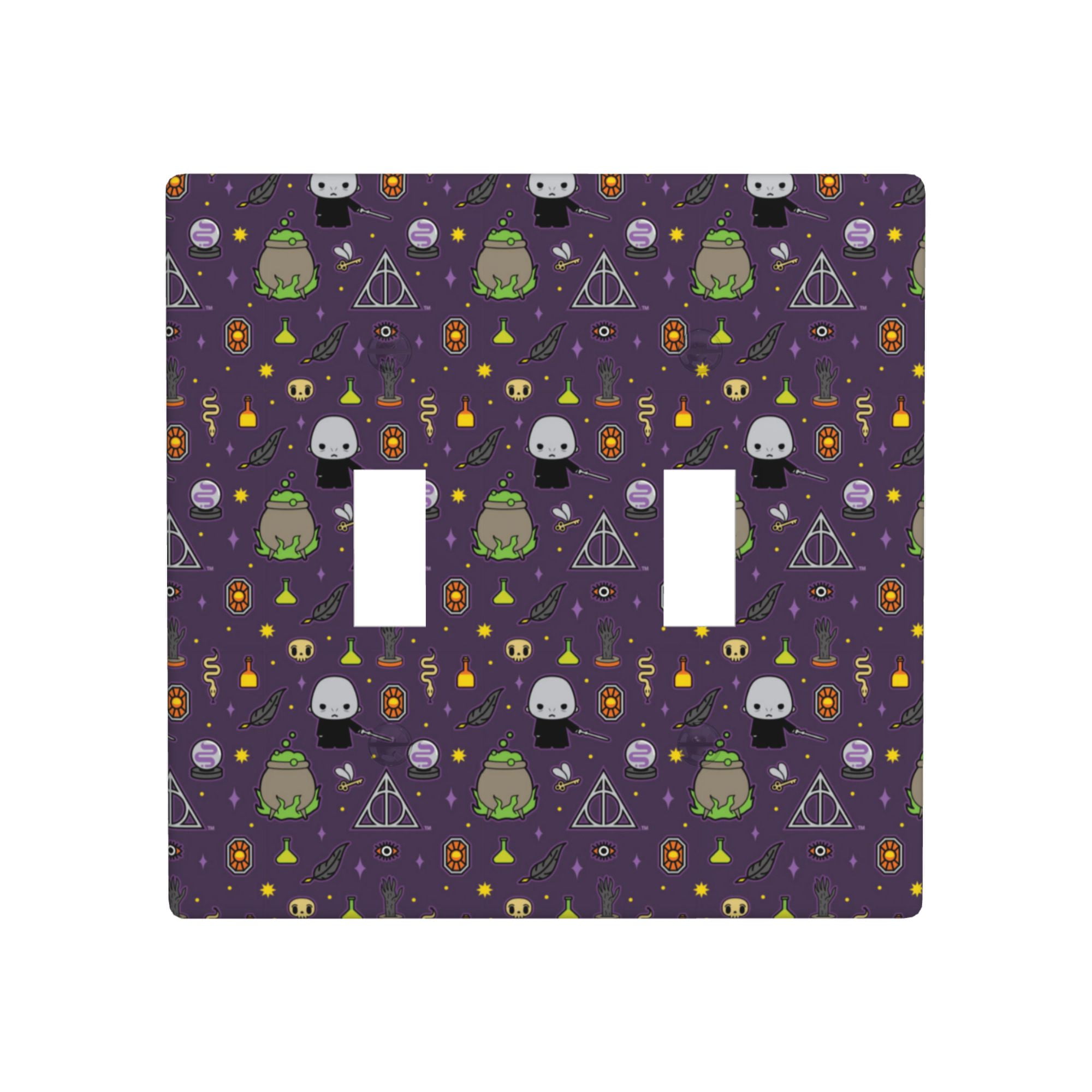 Harry Potter Print Single Rocker Light Switch Cover Cartoon 2-Gang Wall ...