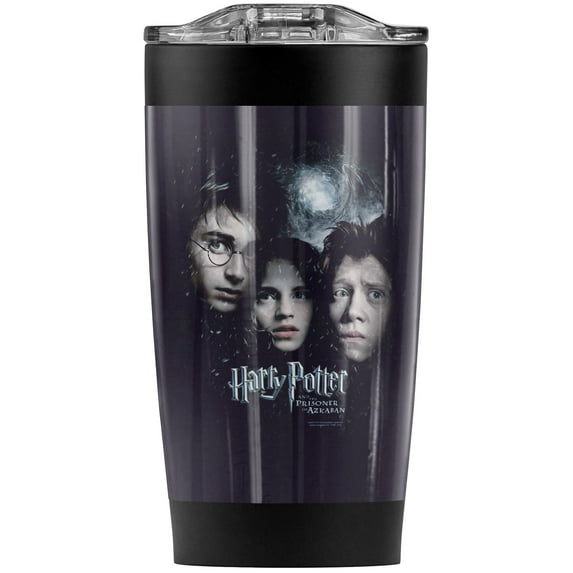 Harry Potter Prisoner Of Azkaban Poster Stainless Steel Tumbler 20 oz Coffee Travel Mug/Cup, Vacuum Insulated & Double Wall with Leakproof Sliding Lid | Great for Hot Drinks and Cold Beverages