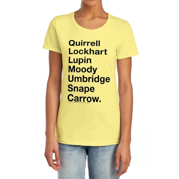 Harry Potter Professors Women's T Shirt, Banana, X-Large
