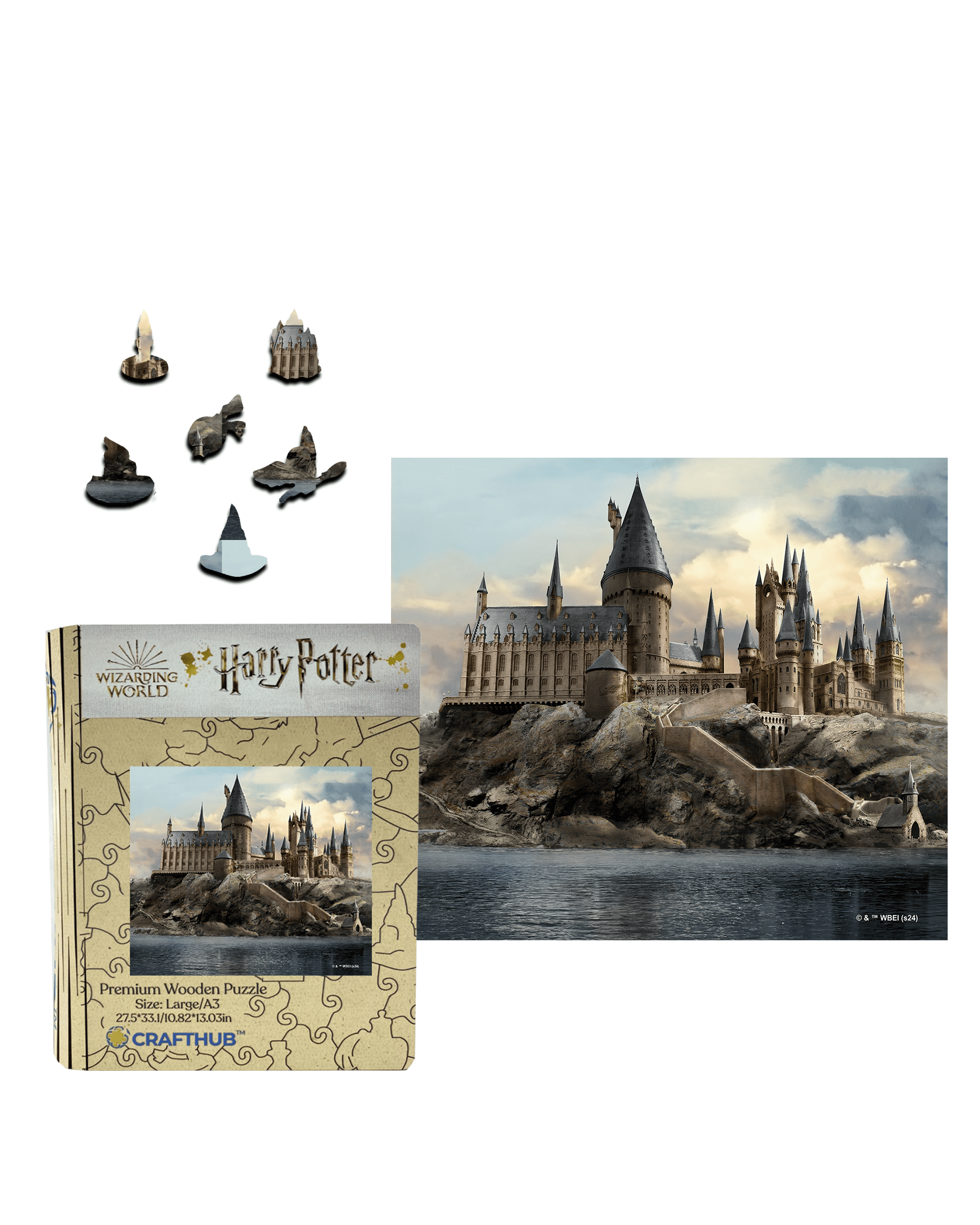 4D Cityscape Harry Potter Hogwarts Castle Wizarding World 3D Puzzle