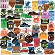 Harry Potter Quidditch Badge Theme 50ct Vinyl Decals   House Emblems, Team Icons & Wizarding World Designs for Laptop, Water Bottle, Scrapbooking, Tablet, Indoor & Outdoor