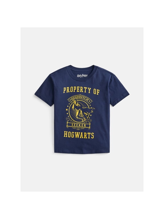 Boys and Girls Unisex Quidditch Captain Graphic Tee, Sizes XS-XL