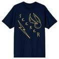 thumbnail image 1 of Harry Potter Quidditch Seeker Line Art Men's Navy T-shirt-Small, 1 of 3