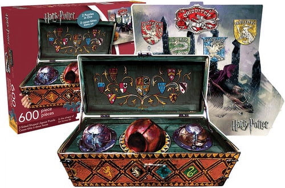 Harry Potter Quidditch Set 2 Sided Shaped Puzzle Walmart