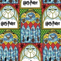 Harry Potter™ Quidditch™ Stained Glass Cotton Fabric (1 Yard)
