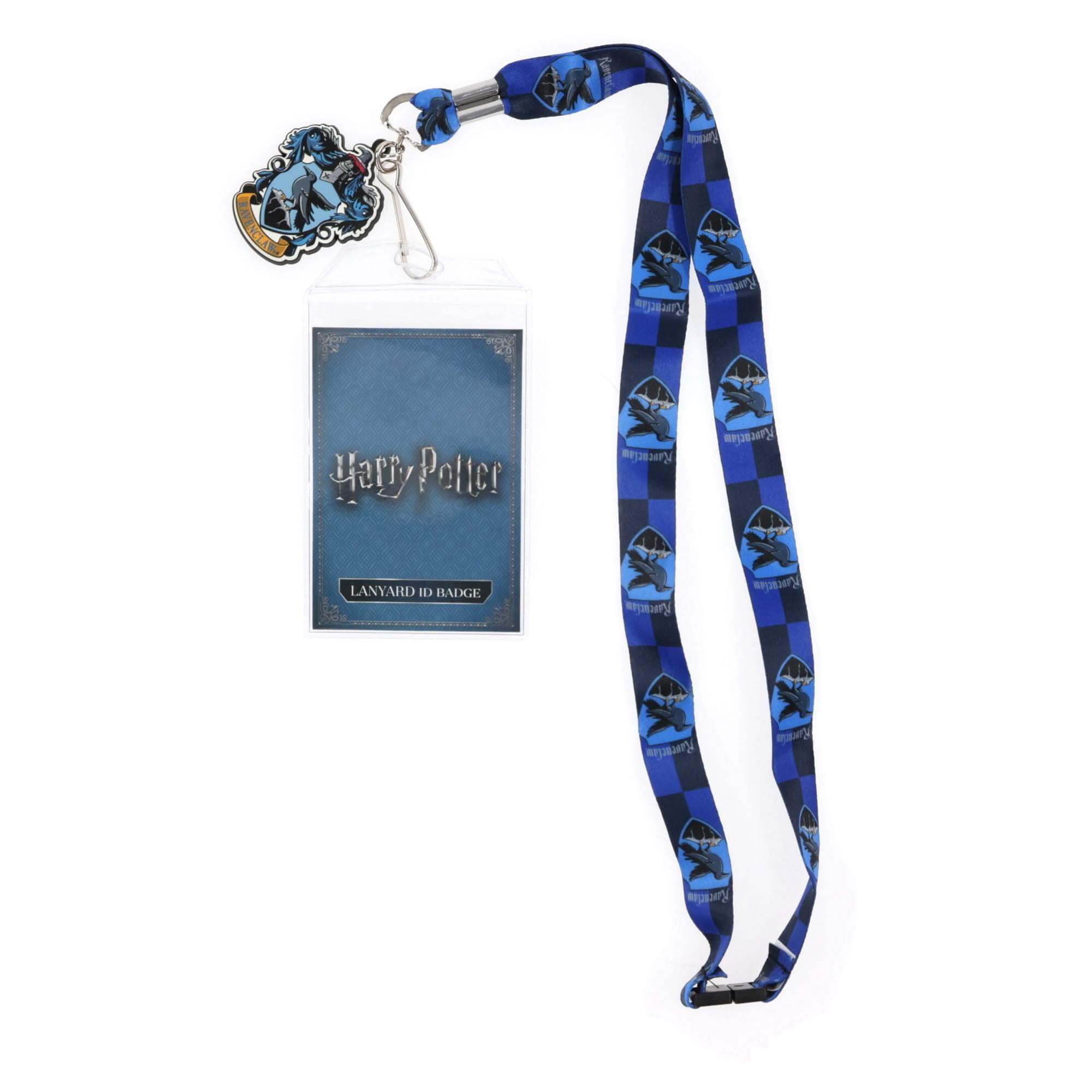 Harry Potter Ravenclaw House Lanyard - With ID Badge Holder, Metal Charm & Quick Release Clip