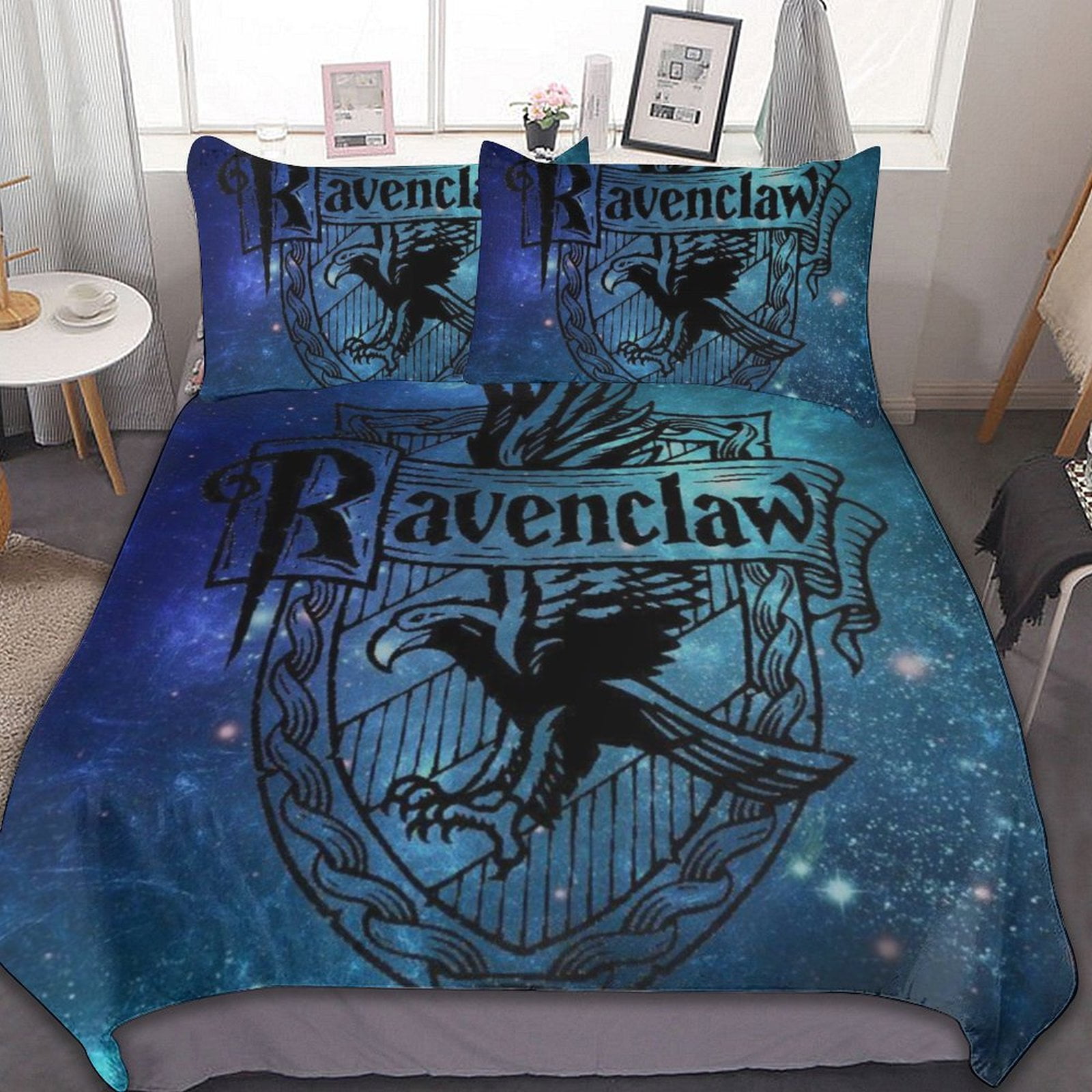 Harry Potter Ravenclaw 3Piece Bedding Set 102"x90" Duvet Cover & 2