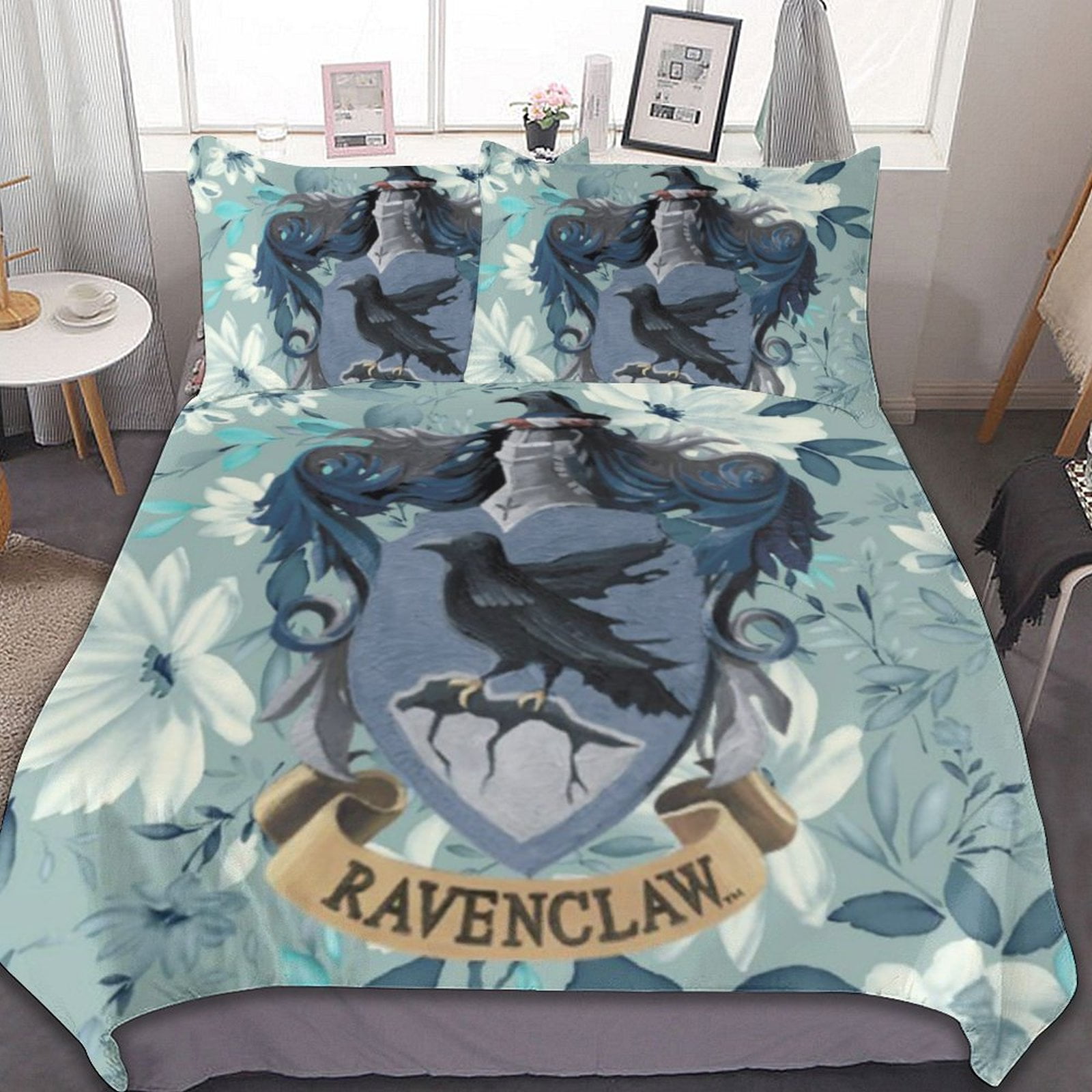 Harry Potter Ravenclaw 3Piece Bedding Set 102"x90" Duvet Cover & 2