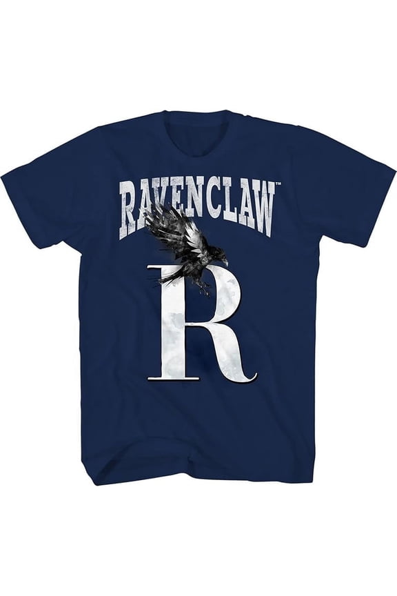 Harry Potter Ravenclaw Adult Unisex Athletic Shirt  Navy, X-Large