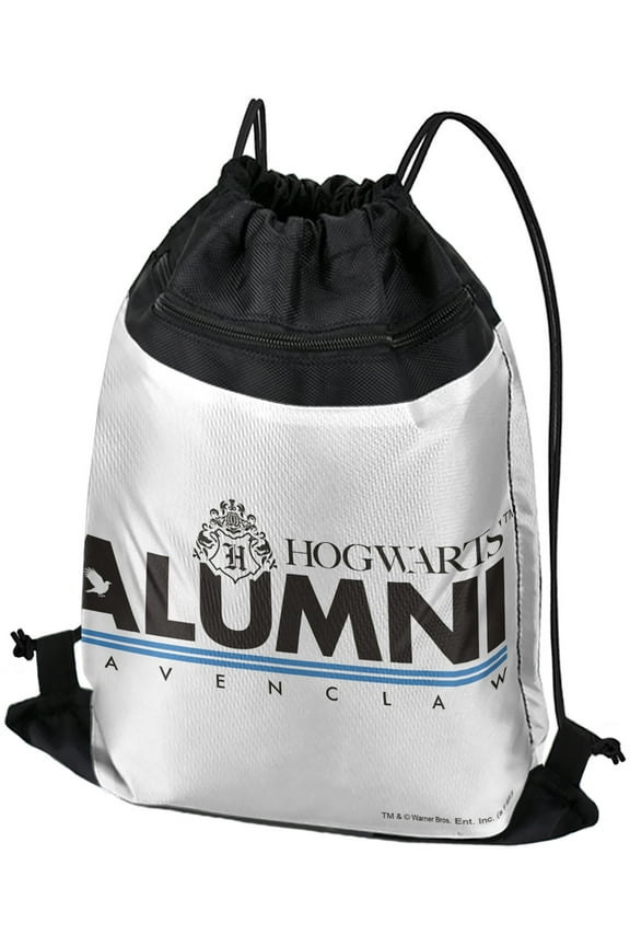 Harry Potter Ravenclaw Alumni Drawstring Backpack Sports Bag Sackpack 17" x 13", Perfect for Gym, Yoga or Practice