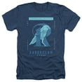thumbnail image 1 of Harry Potter Ravenclaw Clever and Creative Unisex Adult Heather T Shirt, Navy Heather, Medium, 1 of 3