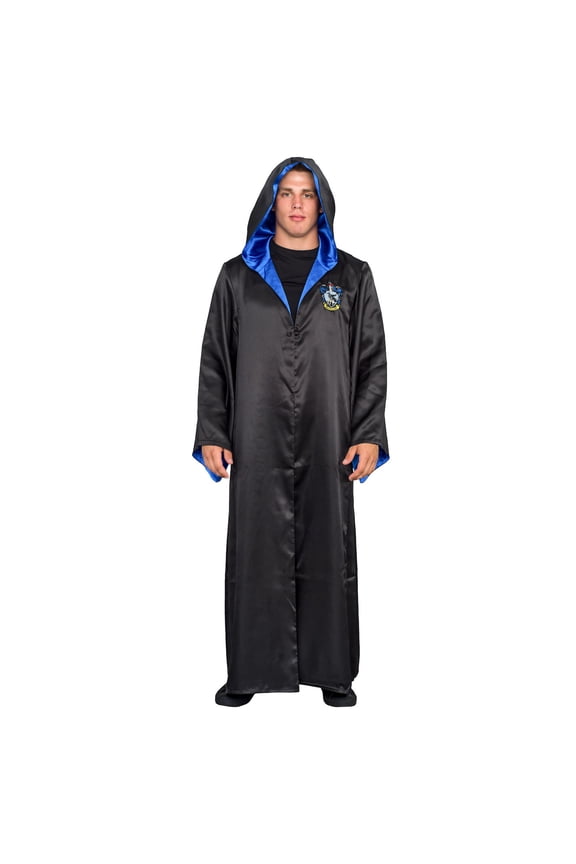 Harry Potter Ravenclaw Costume Black and Blue Long Robe with Hood