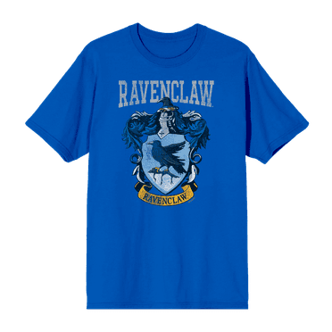 Harry Potter Ravenclaw Crest Crew Neck Short Sleeve Men's T-shirt-Medium