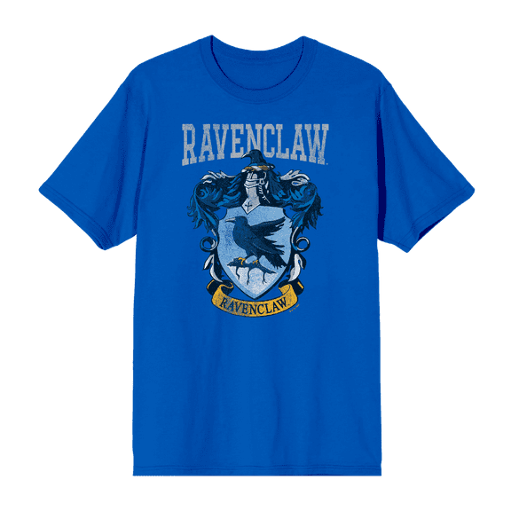Harry Potter Ravenclaw Crest Crew Neck Short Sleeve Men's T-shirt-Medium