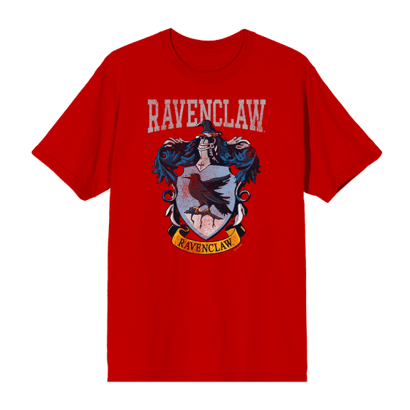 Harry Potter Ravenclaw Crest Crew Neck Short Sleeve Men's T-shirt-XXL