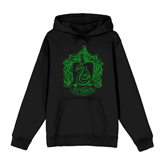 Harry Potter Ravenclaw Crest Long Sleeve Adult Hooded Sweatshirt-Medium