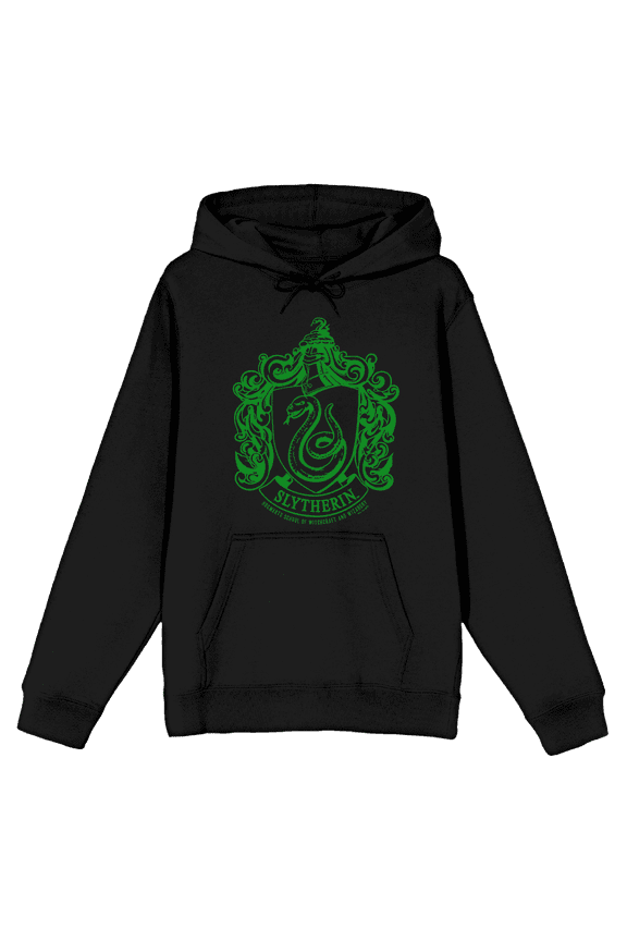 Harry Potter Ravenclaw Crest Long Sleeve Adult Hooded Sweatshirt-Small