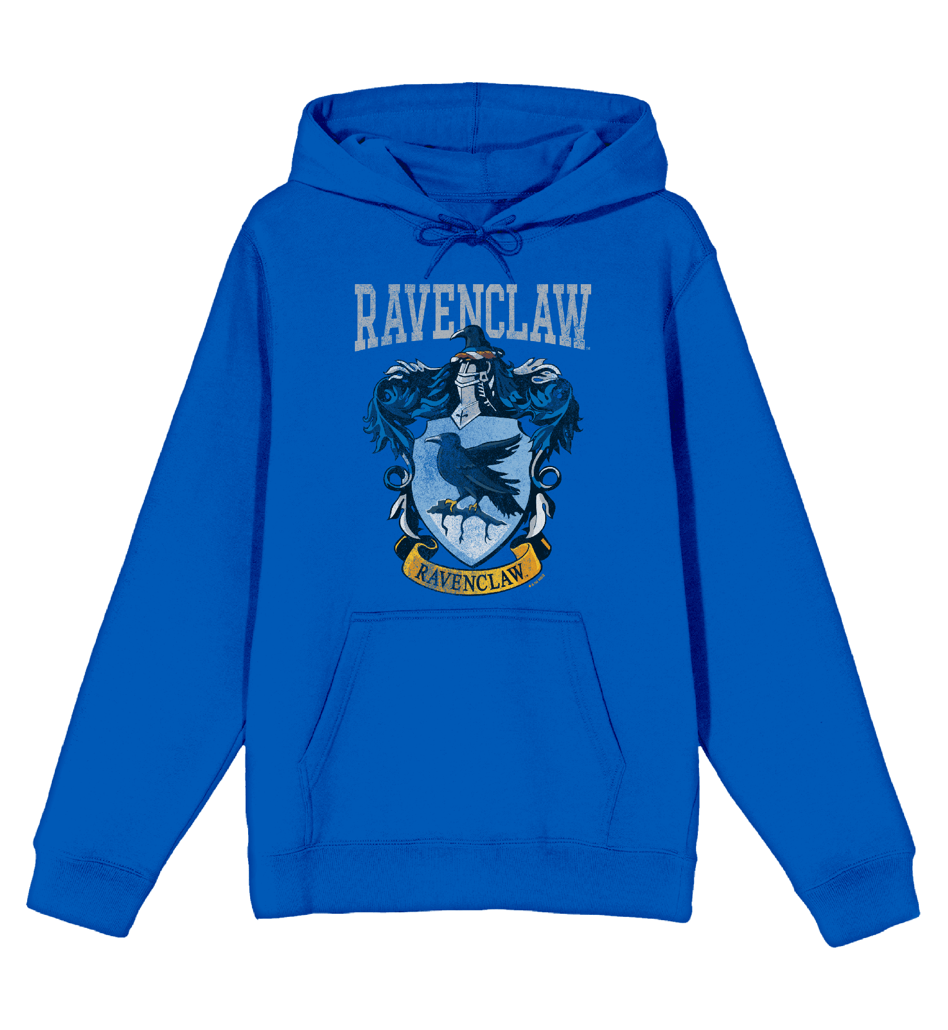 Harry Potter Ravenclaw Crest Long Sleeve Unisex Adult Hooded Sweatshirt-Large