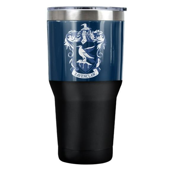 Harry Potter Ravenclaw Crest Stainless Steel Tumbler 30 oz Coffee Travel Cup, Vacuum Insulated & Double Wall with Leakproof Sliding Lid