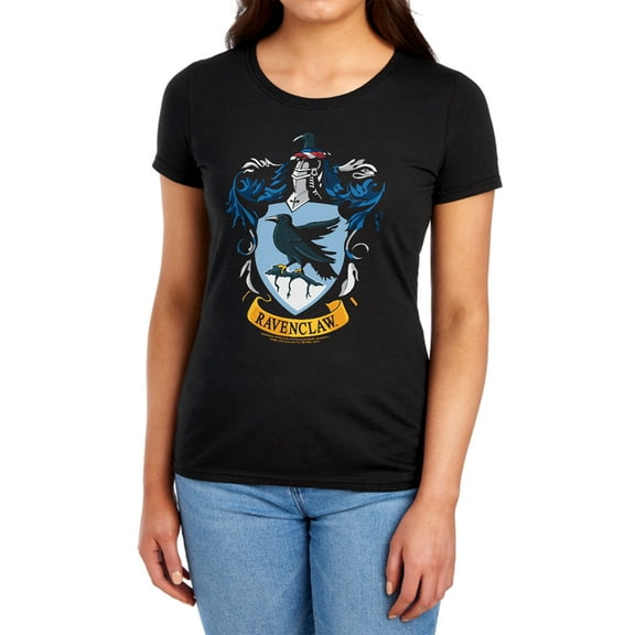 Harry Potter Ravenclaw Crest Women's T Shirt (Small) Black