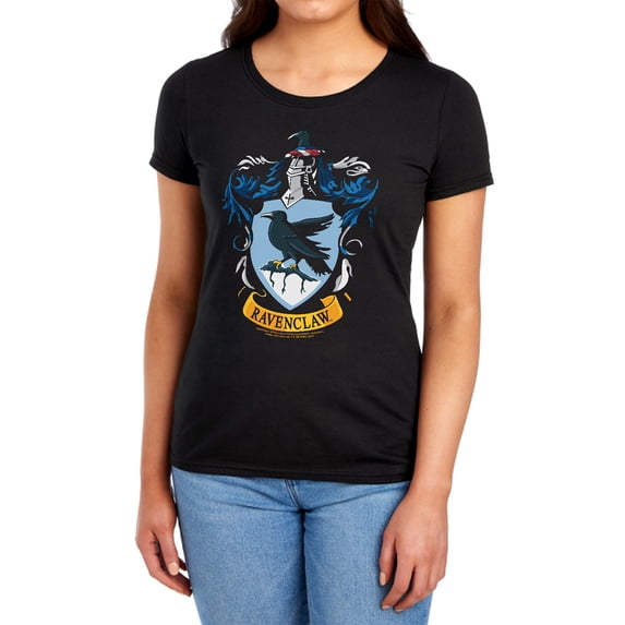 Harry Potter Ravenclaw Crest Women's T Shirt (Small) Black