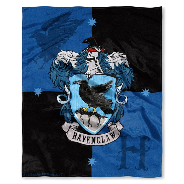 Harry Potter Ravenclaw House Crest Silk Touch Throw 50 x 60- Ravenclaw 