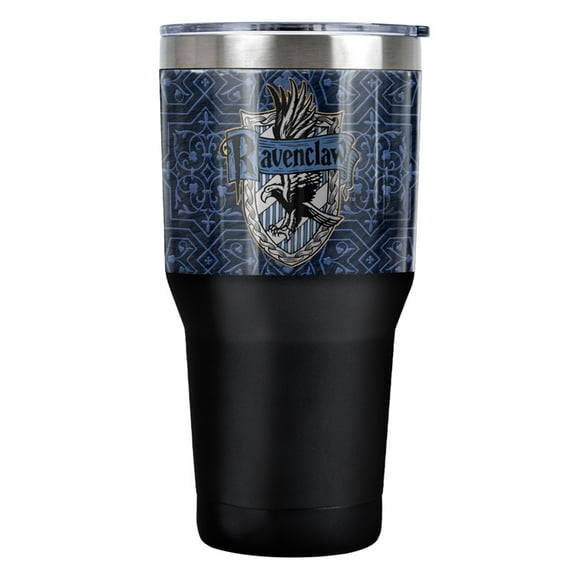 Harry Potter Ravenclaw House Crest Stainless Steel Tumbler 30 oz Coffee Travel Cup, Vacuum Insulated & Double Wall with Leakproof Sliding Lid