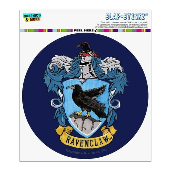 Harry Potter Ravenclaw Painted Crest Automotive Car Window Locker Circle Bumper Sticker