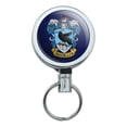 thumbnail image 1 of Harry Potter Ravenclaw Painted Crest Heavy Duty Metal Retractable Reel ID Badge Key Card Tag Holder with Belt Clip, 1 of 5
